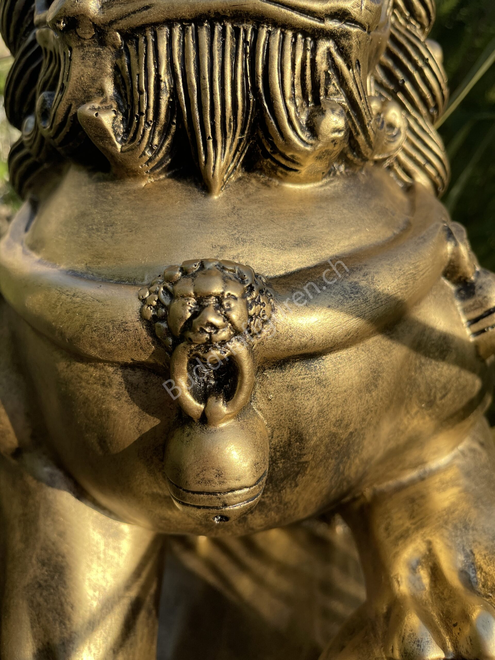 Buddha Statue Gross, Chinesischer Wächterlöwe 82 cm hoch 4