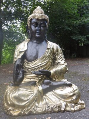 Grosse XXL Buddhafigur sitzend 118 cm hoch