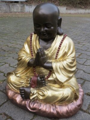 Chinesischer Buddha, betender Mönch 52 cm hoch
